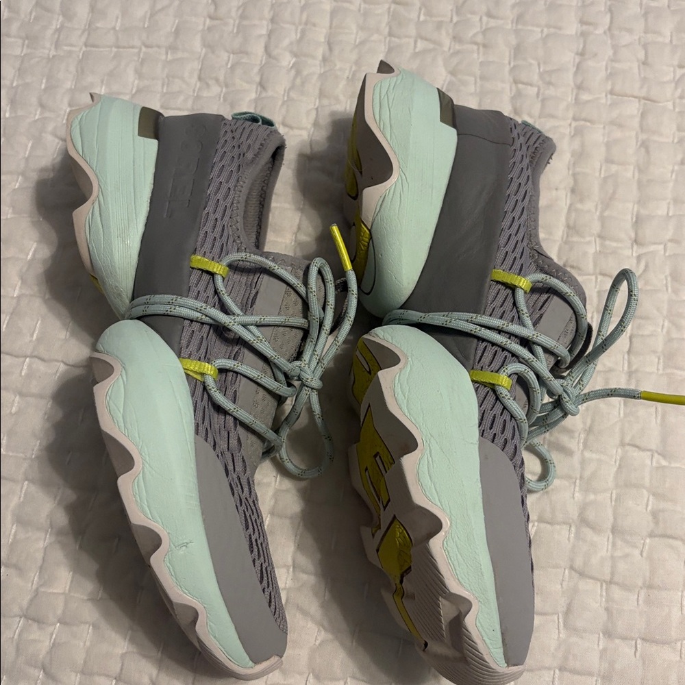 Sorel Dove and Sea Salt Kinetic Impact Lace Sneakers